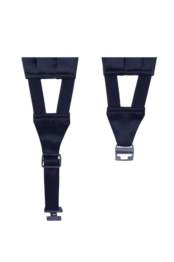 Navy Silk Cummerbund