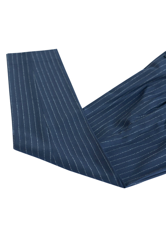 Admiral Blue Chalkstripe Pants
