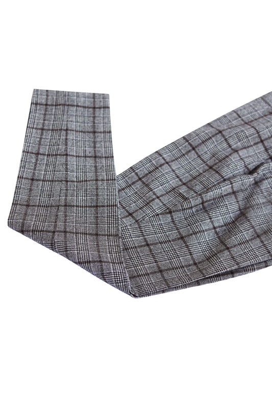 Houndstooth Grey Plaid Pants