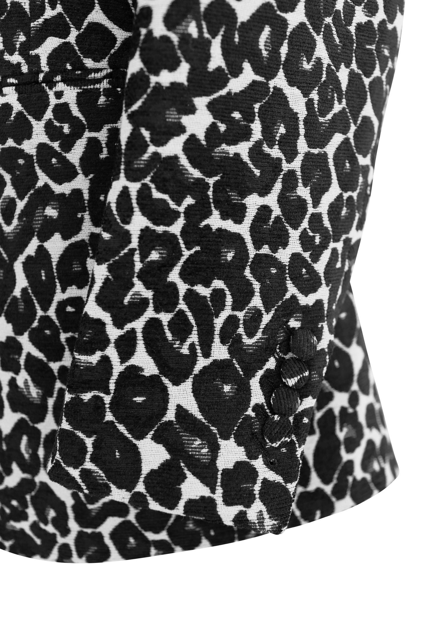 Leopard Print Jacquard Jacket