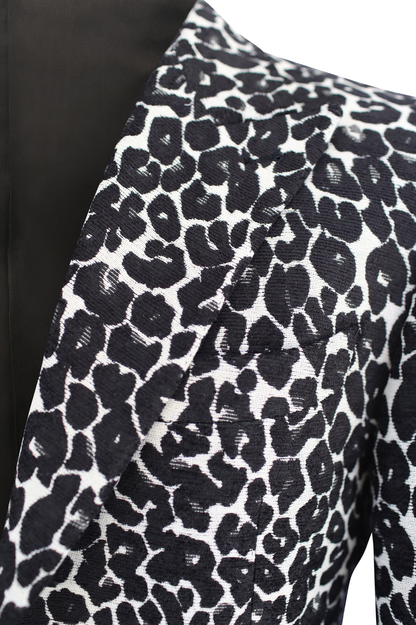Leopard Print Jacquard Jacket
