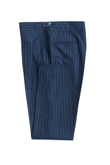 Admiral Blue Chalkstripe Pants