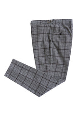 Houndstooth Grey Plaid Suit