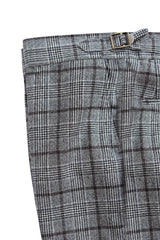 Houndstooth Grey Plaid Pants