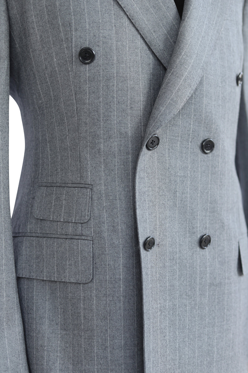 Iron Grey Pinstripe Jacket